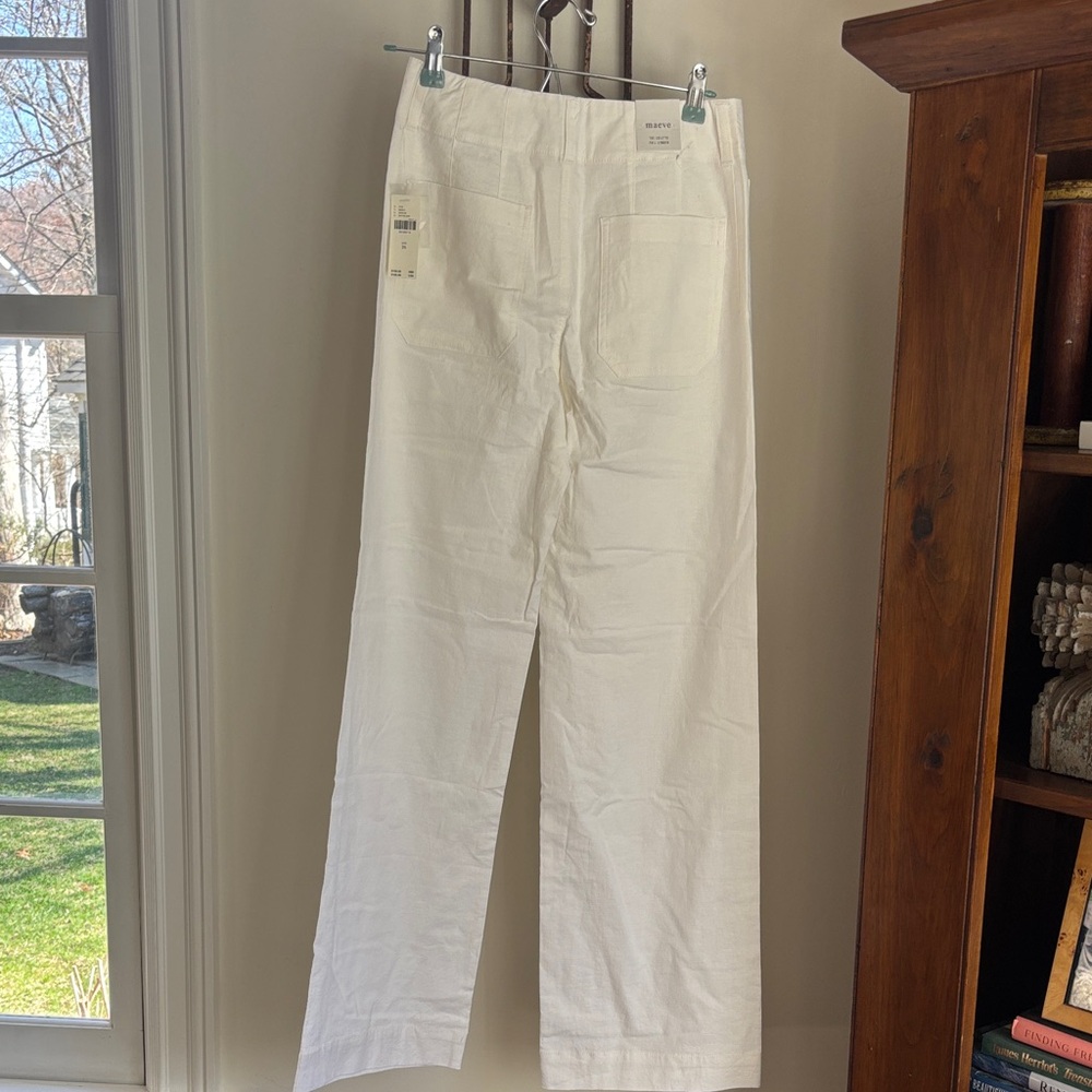 Crisp White High-Rise Wide Leg Pants - Picture 2 of 6